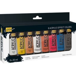 Acrylverf SOLO Goya Acrylic 20 ml - set van 8 stuks