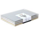 Coffret Pollen uni de 20 enveloppes 114x162mm + 20 cartes 110x155mm - Assortiment Chic - Assortiment