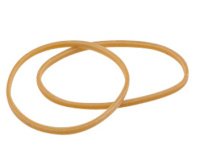 Bracelets caoutchouc, 200 mm, sac kilo, nature