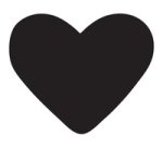 Perforateur à motif XXL 'coeur', couleur: vert