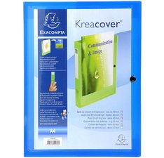 Kreacover® Chromaline PP 7/10de Klasseerdoos Rug 40mm - A4 - Blauw