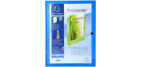 Boite de classement à pression Dos 40mm polypropylène chromaline 7/10e Krea Cover