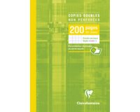 Copies doubles non perforées, A4, seyès