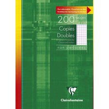 "clairefontaine unpunched double sheets white, a4 5x5 ruled "