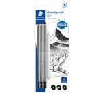 Crayon fusain Mars Lumograph charcoal blister de 4