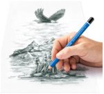 Crayon graphite Mars Lumograph jumbo, dureté: HB