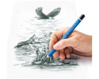 Crayon graphite Mars Lumograph jumbo, dureté: HB