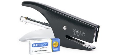 Pince agrafeuse SP-64 (6/4 & 21/4 mm) chrome/noir