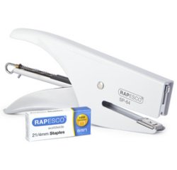 Pince agrafeuse SP-64 (6/4 & 21/4 mm) chrome/blanc