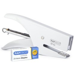 Pince agrafeuse SP-64 (6/4 & 21/4 mm) chrome/blanc