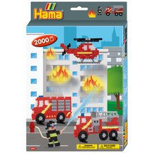 Hama Perles à repasser midi 'Pompiers', coffret cadeau