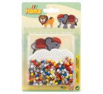 Hama Perles à repasser midi 'Eléphant/lion', sous blister