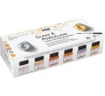 Peinture pour porcelaine 'Glass & Porcelain' Métallisé