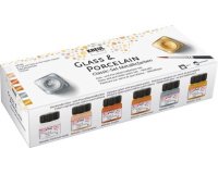 Peinture pour porcelaine 'Glass & Porcelain' Métallisé