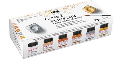 Peinture pour porcelaine 'Glass & Porcelain' Métallisé
