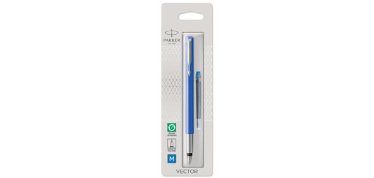 Stylo plume VECTOR, taille de plume: M, bleu
