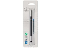 Bolígrafo de pluma Vector Parker cuerpo negro - punta fina