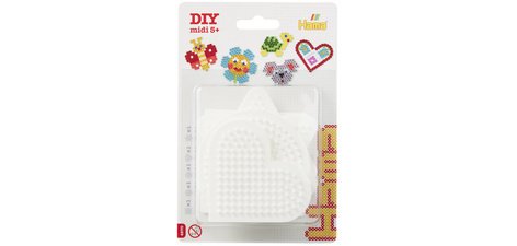 Hama Plaque pour perles à repasser 'Carré, rond, hexagonal,