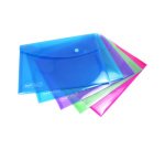 Pochettes de rangement à pression Rapesco 18,4 x 24,4 cm - Coloris assortis - Paquet de 5
