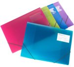 Chemise à élastique, A4+, PP, transparent, assorti