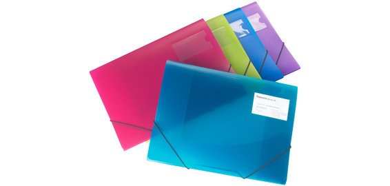 Chemise à élastique, A4+, PP, transparent, assorti