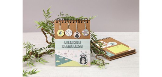 Album à personnaliser de 40 feuilles 200g/m2 au format 32x24cm - Kraft