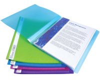 Protège-documents, A4, PP, 20 pochettes, assorti