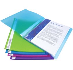 Protège-documents, A4, PP, 20 pochettes, assorti