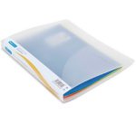 Classeur 2 anneaux plastifié Rapesco A4 - Dos 2,5 cm transparent