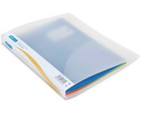 Classeur à anneaux, 25mm, A4, 2 anneaux, transparent