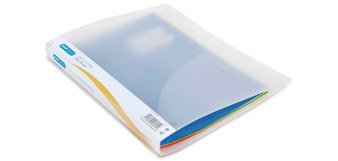 Classeur 2 anneaux plastifié Rapesco A4 - Dos 2,5 cm transparent