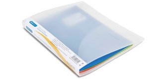 Classeur 2 anneaux plastifié Rapesco A4 - Dos 1,5 cm transparent