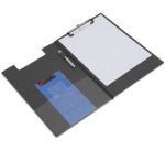 Pochette porte-bloc, plastifié, A4, noir