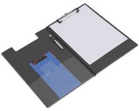 Pochette porte-bloc, plastifié, A4, noir