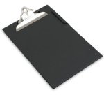 Porte-bloc, A4, plastifié, noir