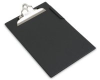 Porte-bloc, A4, plastifié, noir