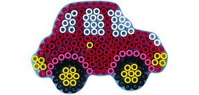 Hama Plaque pour perles à repasser 'Coeur', transparent