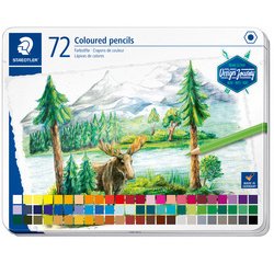 Crayon couleur Design Journey, étui métal de 72