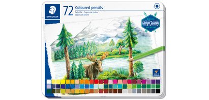 Kleurpotlood Design Journey - metalen etui van 72 stuks