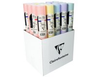 Papier affiche 90g, 5x0,35m en carton prés. de 20 rlx ass. Pastel - Assortiment pastel