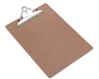 Porte-bloc, panneau de particules, A4, brun