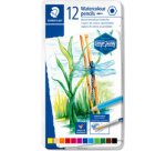 Staedtler crayon aquarelle, boîte métallique avec 12 crayons