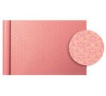 Papier cadeau 'Tiny Rolls fleurs rouges'