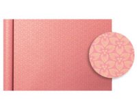 Papier cadeau 'Tiny Rolls fleurs roses'