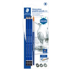 Kit met aquarelpotloden Grafiet Mars Lumograph