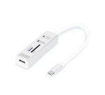 Hub USB-C stéréo OTG 3 ports / lecteur de cartes SD