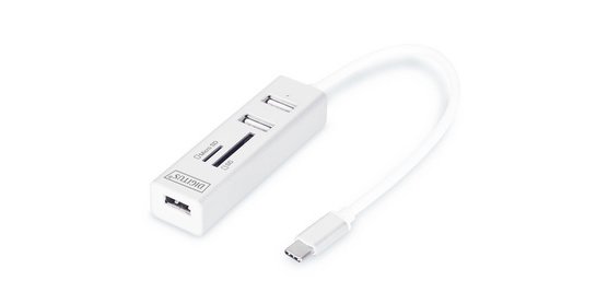 USB-C Stereo OTG 3-Port Hub / SD Card Reader
