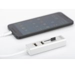 Hub USB-C stéréo OTG 3 ports / lecteur de cartes SD