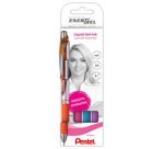 Stylo roller à encre gel EnerGel XmRT, set de 4