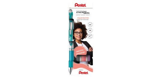 Stylo roller à encre gel EnerGel XmRT, set de 4